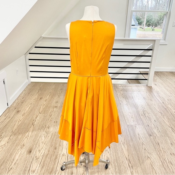 NWT 10 Donna Karan, New York, orange sleeveless, bohemian dress - Picture 4 of 10